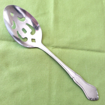 Stanley Roberts Rogers Co Stainless Majesty Pattern Pierced Serving Spoon - £7.63 GBP