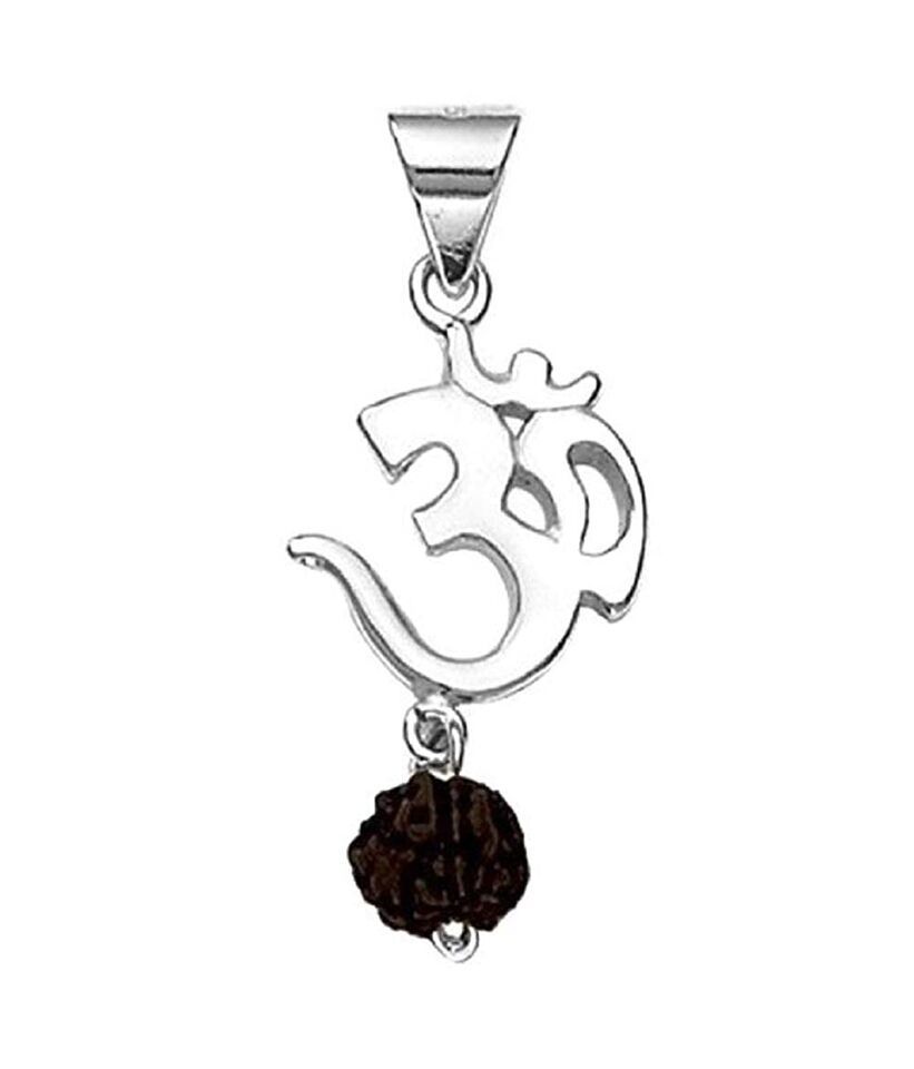 Om Cross Ganesha Pendant Locket Pure 92.5 Sterling Silver Pendant (Pack ... - $54.44