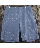 Travis Mathew Shorts Mens Size 34 Blue Geo Print Polyester Slash Pockets... - £20.95 GBP