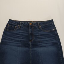 LEE RIDERS Shape Illusions Women's Blue Slim Fit Stretch Denim Skirt Size 14M image 11