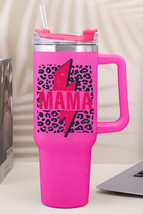 Rose Mama Lightning Leopard Print Straw Stainless Steel Insulate Cup 40oz - $512.91 MXN