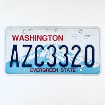  United States Washington Evergreen State Passenger License Plate AZC3320 - $225.96 MXN