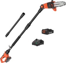 The Item Is An 8-Inch Cordless Pole Saw With A 15-Foot Maximum Reach Ele... - $168.93