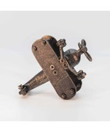 SPAD Miniature WWI Airplane Fighter - Cast Iron Metal Antique Biplane - £50.58 GBP
