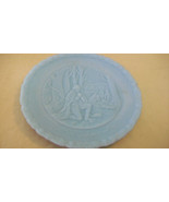 BLUE FENTON RAISED DETAIL COLLECTOR PLATE, IN GOD WE TRUST from 1975 - $40.00