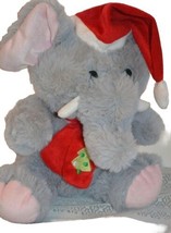 Dan Dee Collectors Choice Plush Christmas Elephant Stuffed Animal Toy 10&quot; Lovey - $9.75