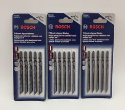 Bosch T111C  4" 8TPI Basic for Wood Jig T-Shank Saw Blade Pack of 3 - £17.89 GBP