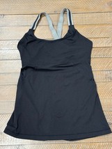 Lululemon Cross My Heart Tank Black Microstripe - No Tag - Women&#39;s Size 8 - $23.38