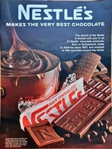 NESTLES-Best Chocolate-Milk Chocolate Bar 1972 Print Ad!! - €9,67 EUR