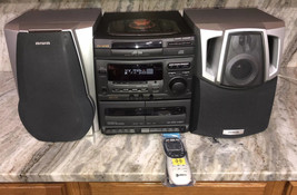 Aiwa NSX-V20 AM/FM Stereo Dual Cassette 3pc CD Changer Bookshelf Home St... - $593.88