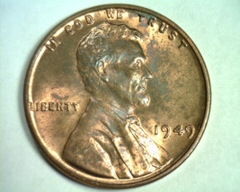 1949 Lincoln Cent Penny Gem Uncirculated Red / Brown Gem Unc. R/B Nice 99c Ship - $6.00