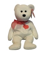 Ty Beanie Baby CASANOVA the Bear White 8&quot; - £7.08 GBP