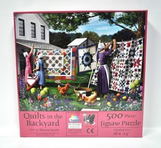 Quilts in the Backyard Jigsaw Puzzle 500 Piece - £7.82 GBP