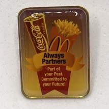 McDonald’s Coca-Cola Coke Corporate Partnership Fast Food Enamel Lapel Hat Pin - £4.44 GBP