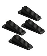 Rubber Door Stopper Wedge Black 4 Pack Sturdy Stackable Floor Door Stops - €2,31 EUR Rubber Door Stopper Wedge Black 4 Pack Sturdy Stackable Floor Door Stops - €2,31 EUR