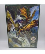 Cobble Hill 1000 Piece Puzzle Waterfall Dragons Matthew Stewart with Pos... - $22.99