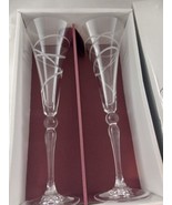 Cristal D Arques Tall Eliptic Toasting Lead Crystal Glasses 10.5&quot;  27 cm... - £27.93 GBP