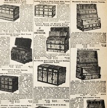 1900 Trunks and Chests Advertisement Victorian Sears Roebuck 5.25 x 7&quot;  - £16.17 GBP