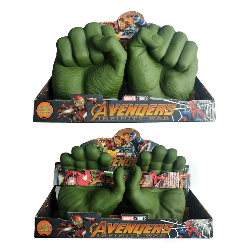 Disney The Avengers Hulk Gloves Figures Toy Hulk Fists Spider-man Cospla... - $30.06+