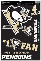 WinCraft NHL Pittsburgh Penguins WCR08801014 Multi-Use Decal, 11&quot; x 17&quot; ... - £20.00 GBP
