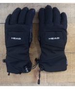 Head Unisex Ski Gloves BLACK Cord Lock Closure Zippered Storage Pocket -... - $9.82