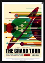 The Grand Tour NASA Graphic Inspirational Travel Poster Custom Framed Finest Qua - £41.96 GBP