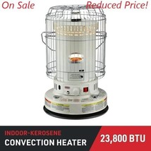 Dyna-Glo WK95C8C 23,800 BTU Indoor Kerosene Convection Heater, Black or White - $196.98