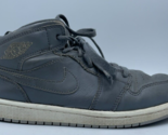 Nike Air Jordan 1 Mid Cool Grey Boys Girls Kids Youth Sneakers Shoes Siz... - $24.18