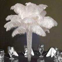 12-14Inch(30-35Cm) Ostrich Feathers Plumes For Wedding Centerpieces Pack... - £19.04 GBP