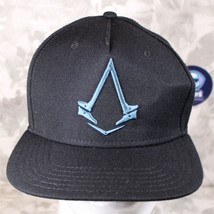 Licensed ASSASSINS CREED Black Wool Blend Hat Snapback w/ Game Characters Under - £11.39 GBP