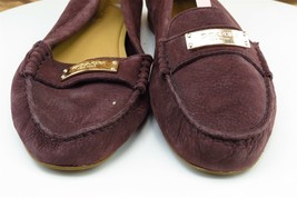 Coach Size 7.5 M Purple Loafer Shoes Leather Women Fredrica - £31.74 GBP