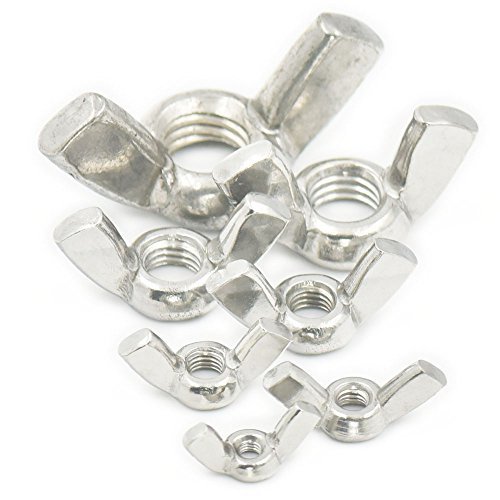 Bluemoona 10 Pcs - 304 Stainless Steel Metric Thread Nuts Fasteners & Hardware M