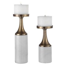 212 Main 17546 Castiel Marble Candleholders - Set of 2 - £220.97 GBP