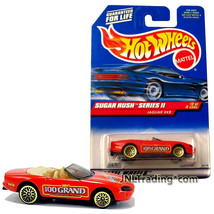 Year 1998 Hot Wheels Sugar Rush 1:64 Die Cast Car #2 - Red 100 Grand JAGUAR XK8 - £19.66 GBP