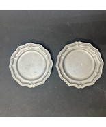 York Metalcrafters 6&quot; pewter plate saucer set of 2 made in PA USA tavern... - £15.47 GBP