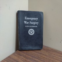 1958  Black Nato Handbook Emergency War Surgery - US Department of Defense - $9.49