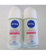 Two - NIVEA Natural Glow Smooth Skin Roll On Deodorant Even Toned - Exp ... - €15,36 EUR