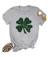 Gray St Pattys Day Shirt Women Lucky Clover Funny St Patrick's Day Tee S... - €11,08 EUR Gray St Pattys Day Shirt Women Lucky Clover Funny St Patrick's Day Tee S... - €11,08 EUR