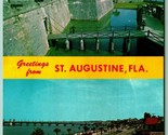 Dual View Banner Greetings Saint Augustine Florida FL UNP Chrome Postcar... - $2.92