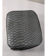 Trish McEvoy Makeup Planner binder silver alligator crocodile travel case - $266.09 MXN