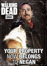 The Walking Dead Your Property Belongs To Negan Photo Refrigerator Magnet UNUSED - £3.92 GBP