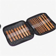 Bamboo Bliss: 20pcs Crochet Hook Set - Knit, Weave, Sew with Ease! Compl... - $44.54