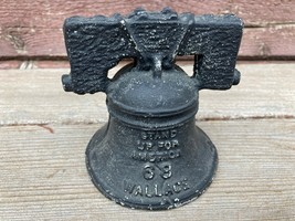 VTG 1968 George Wallace Liberty Bell Political Bank Cast Iron - £15.83 GBP