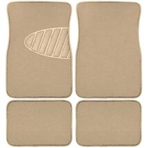 Armor All 78916 4-Piece Tan Heavy Duty Carpet Floor Mat with Heel Pad - $32.37