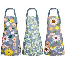 Stylish 3-Pack Vintage Floral Aprons with Pocket - Perfect for Cooking &amp;... - $24.70