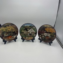 Three 1993 Bradford Exchange Charles Wysocki&#39;s PepperCricket Grove Plates Farm - £48.19 GBP