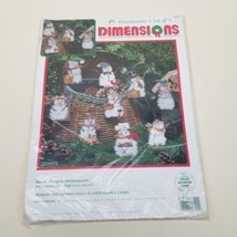 Snow People Ornaments Plastic Canvas Counted Cross Stitch Kit - Dimensio... - £19.45 GBP
