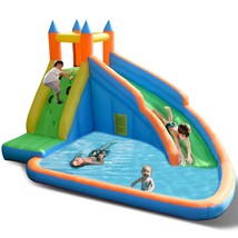 Inflatable Water Slide, Giant Bouncy Waterslide Park For Kids Backyard Outdoor F - £319.51 GBP