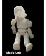 3d printed articulated storm trooper figit toy so cute - £17.02 GBP