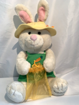 14" Gund Godiva Bunny Plush 2012 Stuffed Animal w/TAG Treat Bag Green Apron - $19.75
